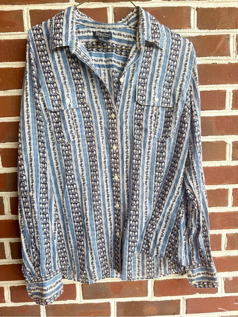 Lucky Brand Western Lightweight Knit Button-Down - Picture 2 of 6